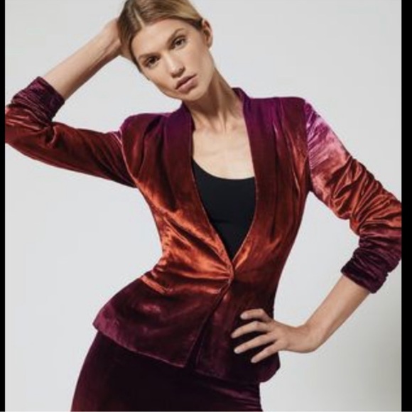Cushnie Shawl Collar Velvet Blazer - Picture 3 of 10